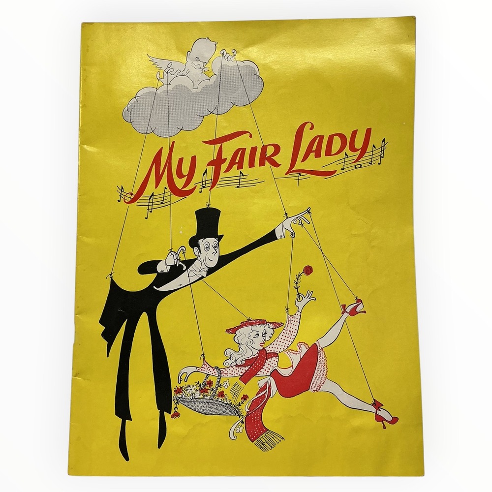 1957 My Fair Lady Souvenir Program Playbill Brian Aherne Anne Rogers Tour Cast